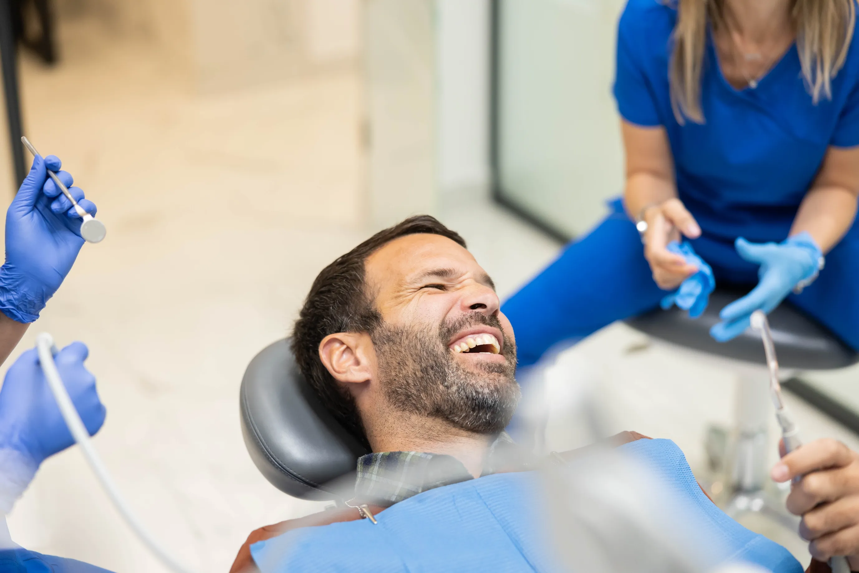 A smile improved with dental bonding